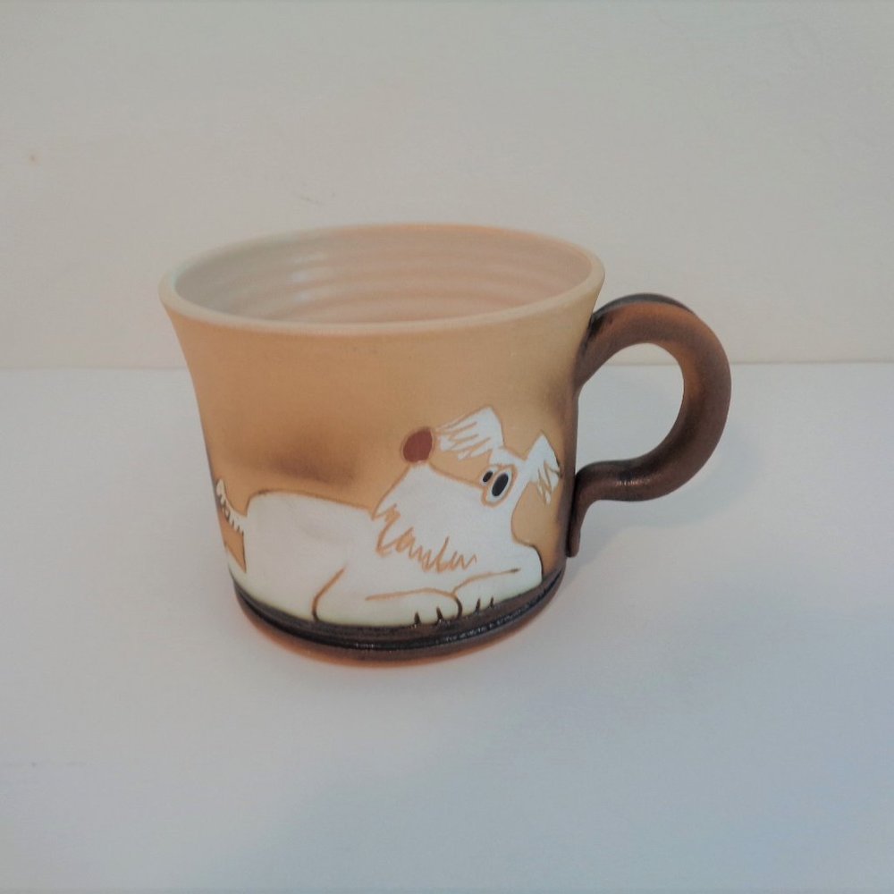 White Dog Westie Coffee Mug Cup Tea Drink Ceramic Pottery NEW